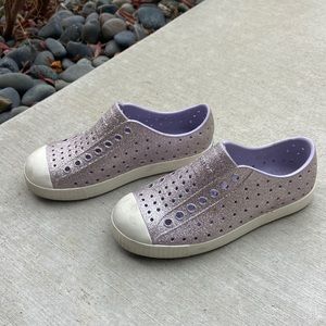 Native size 12 purple sparkle